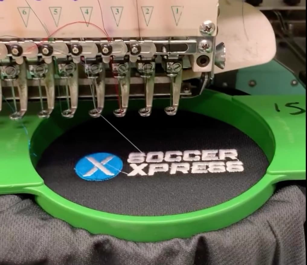 Embroidery work by Soccer Xpress